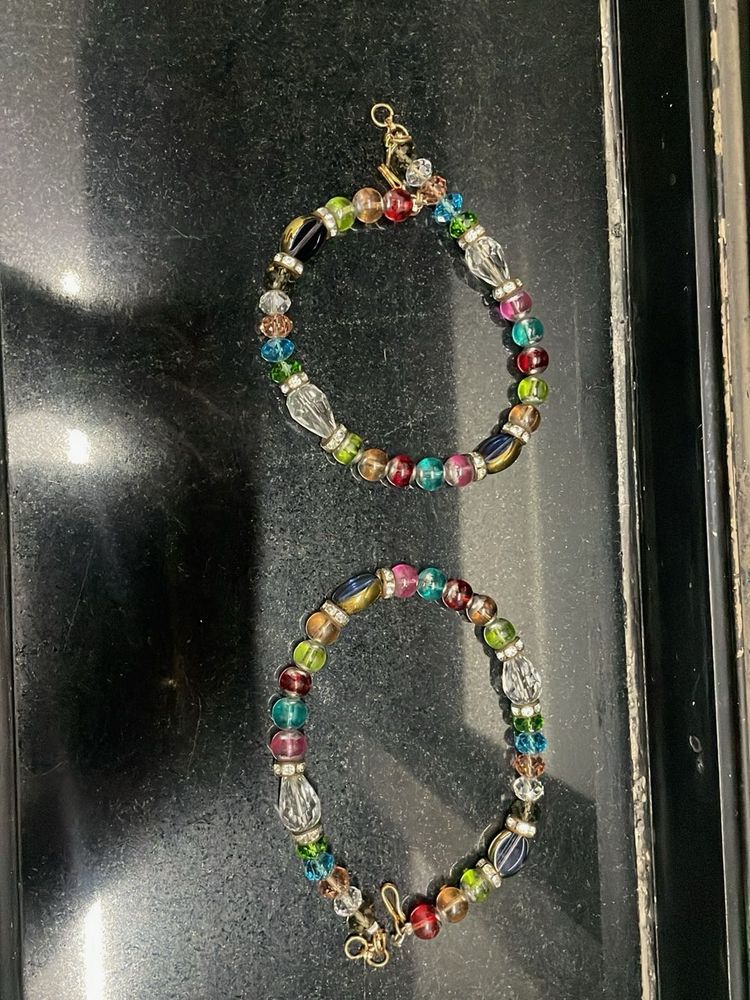 Colorful Beaded Anklets