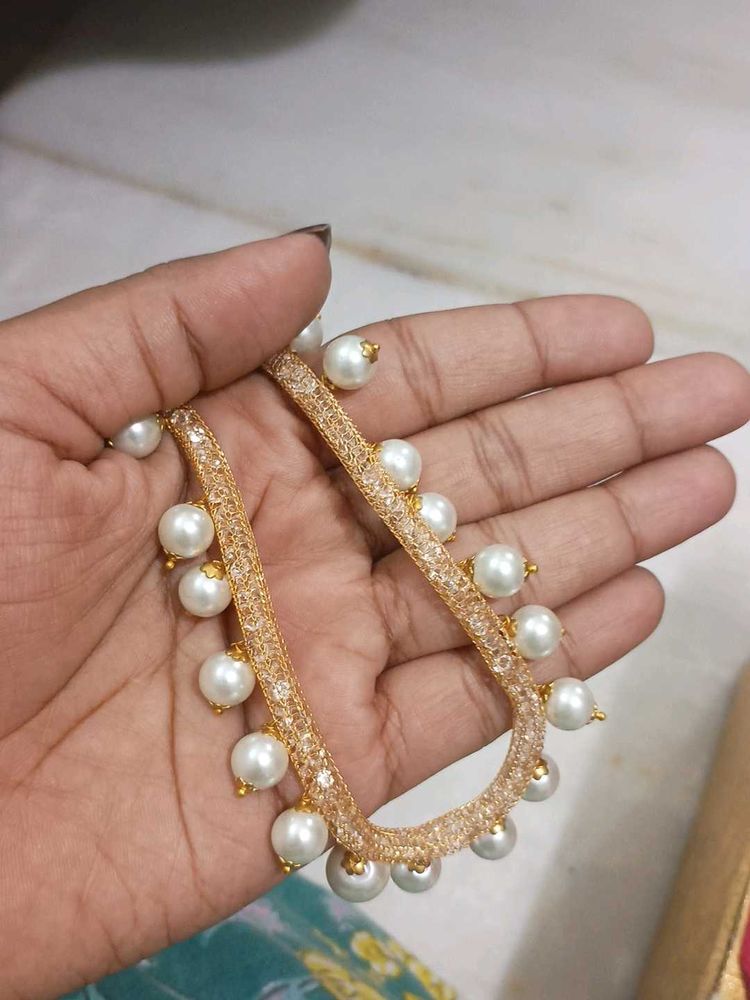 Elegant Pearl &amp; CZ chain
