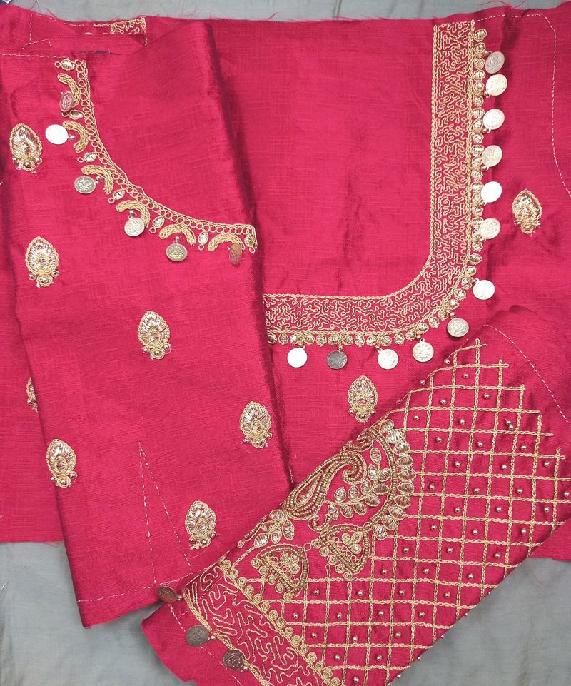 🔥 Price Drop 🆕️ Bridal Blouse : Ready To Stitch