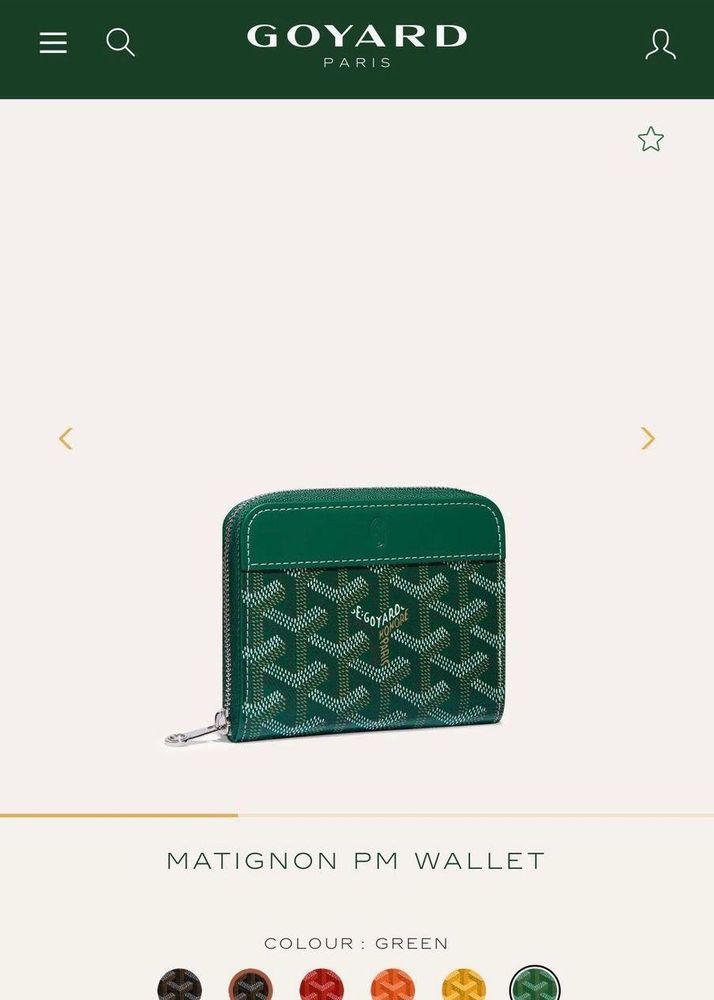 Goyard Matignon PM Wallet