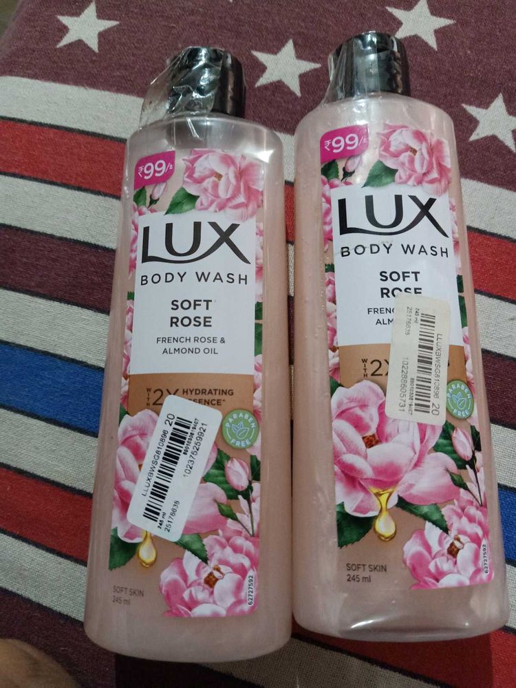 Lux Soft Rose Body Wash (2 Bottles)