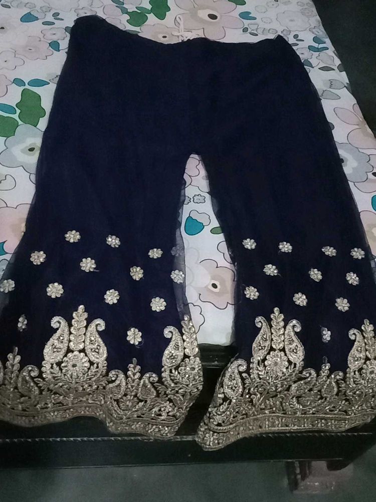 amazing and beautiful palazzo with anarkali suit w