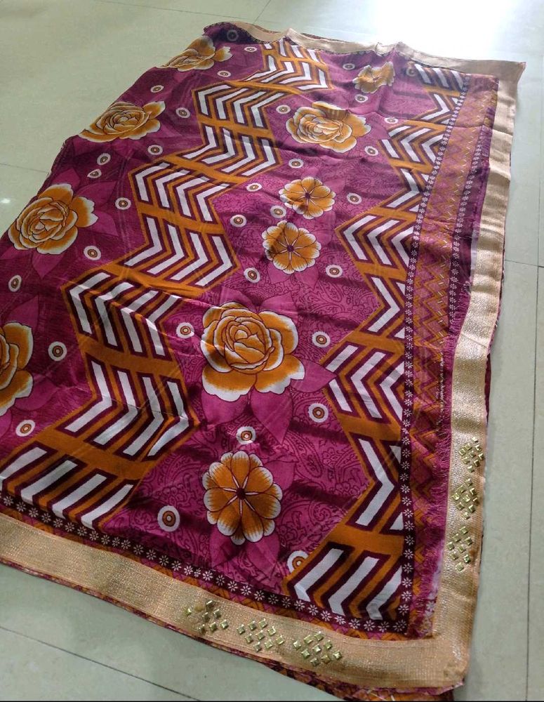 Vibrant Floral Saree