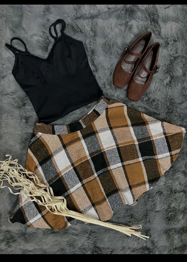 Plaid Mini Skirt