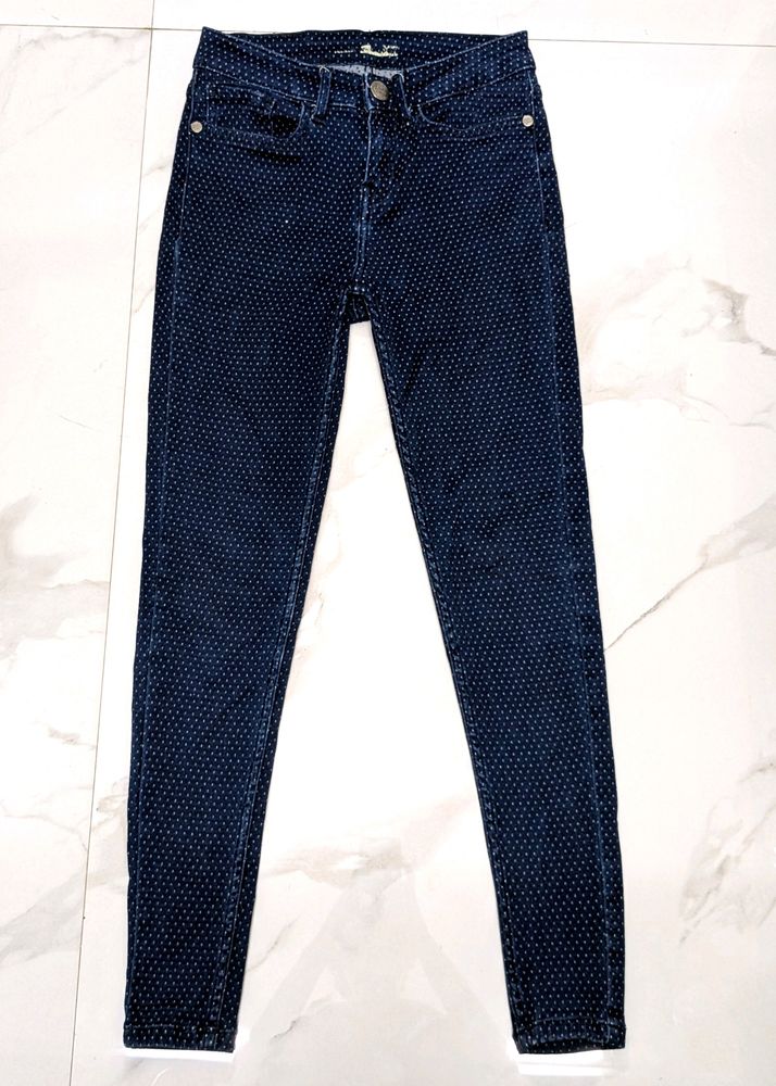 Classic Polka Dot Skinny Jeans