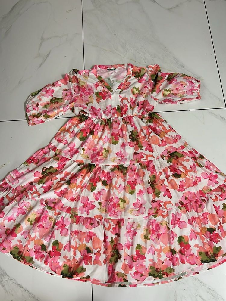 Floral Print Midi Dress