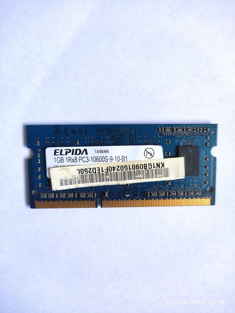 Elpida 1GB PC3-10600S RAM