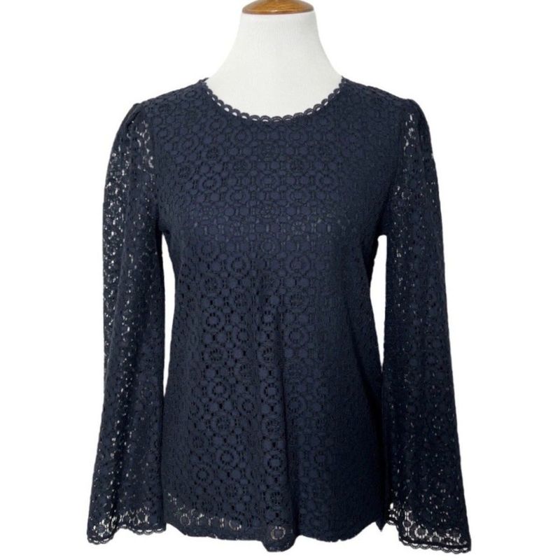 Vintage Elegant Lace Bell Sleeve Top