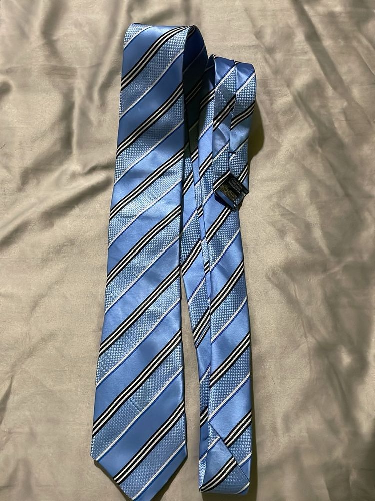 Classic Blue Striped Men's Tie
