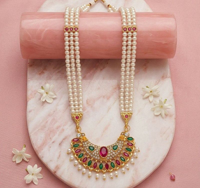 Indian Traditional Kundan Necklace Set