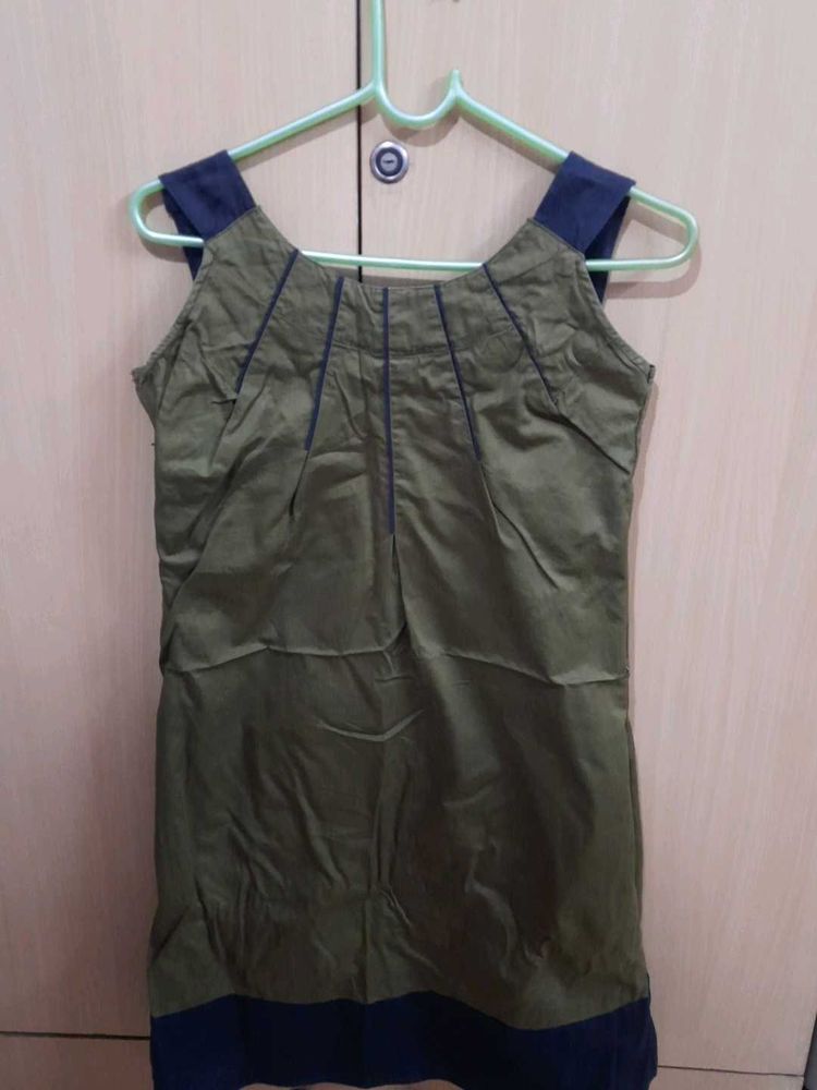 Chic Olive Green Dress