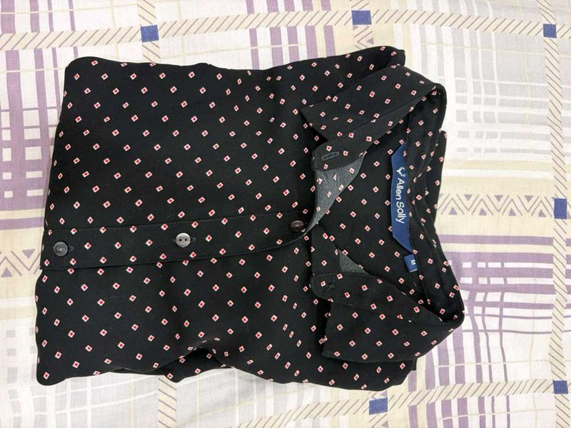 Allen Solly Black Printed dress
