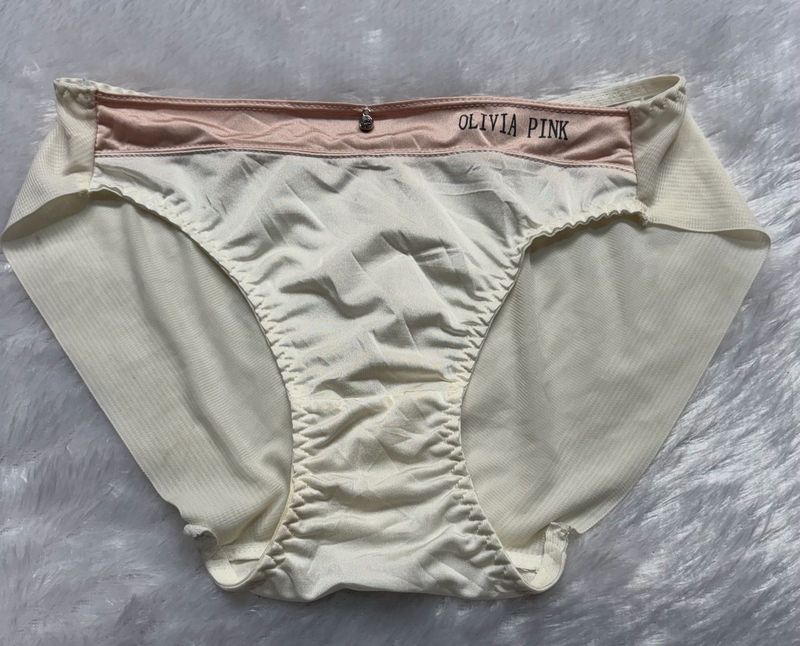 Olivia Pink Lace Trim Briefs