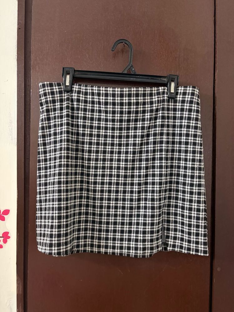 Checkered Mini Skirt