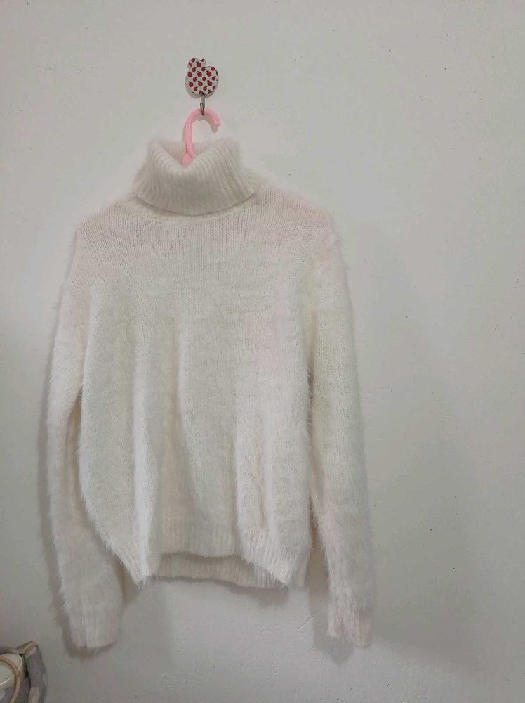 White Fur Sweater