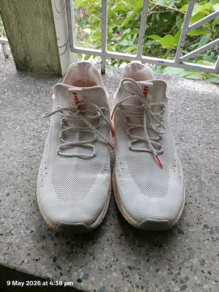 Stylish White Ducati Sneakers