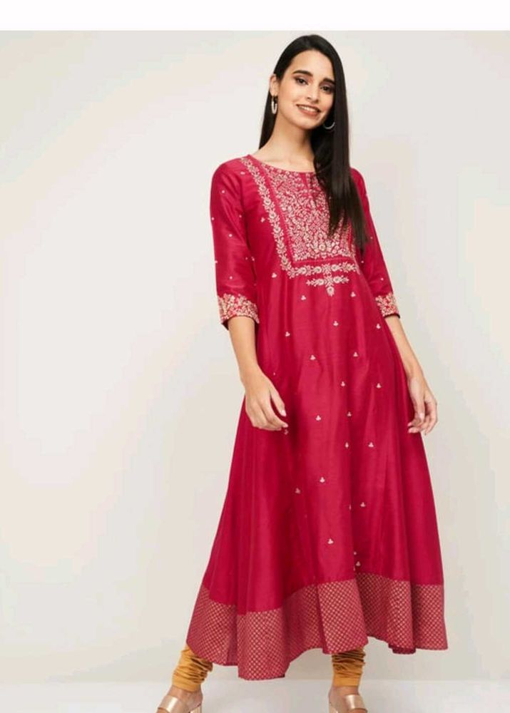 Span A-line Kurta