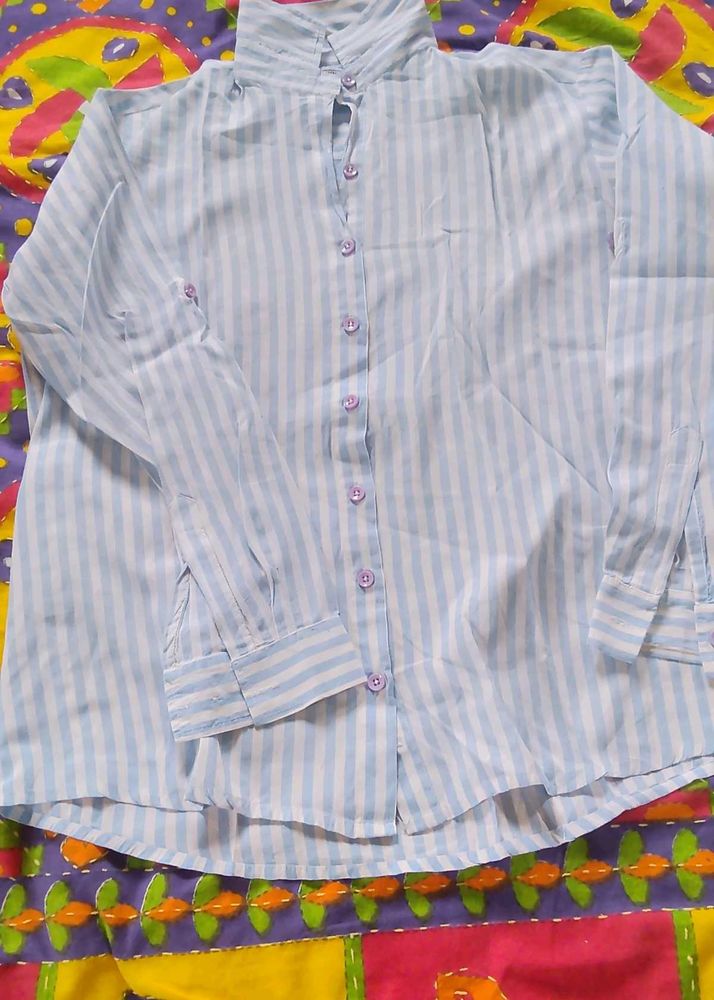 Classic Striped Button-Down Shirt
