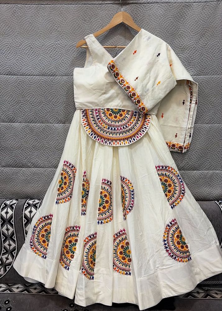 Navratri White Lehenga Choli Set