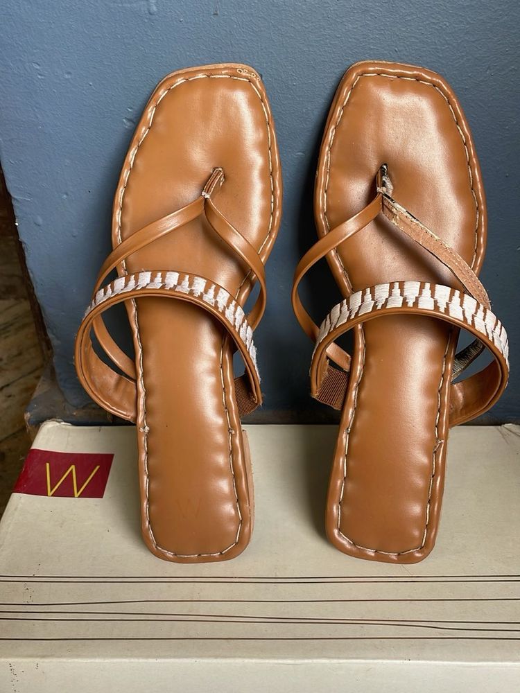 Brown Flats &amp; Sandals