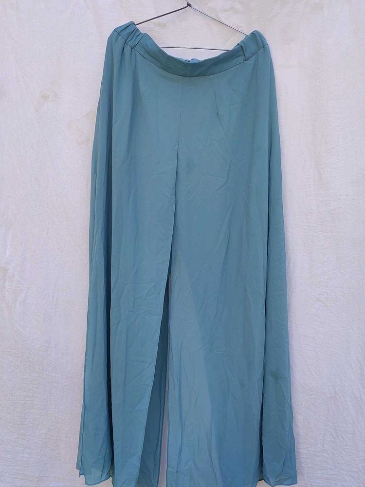 Flowy Teal Palazzo Pants