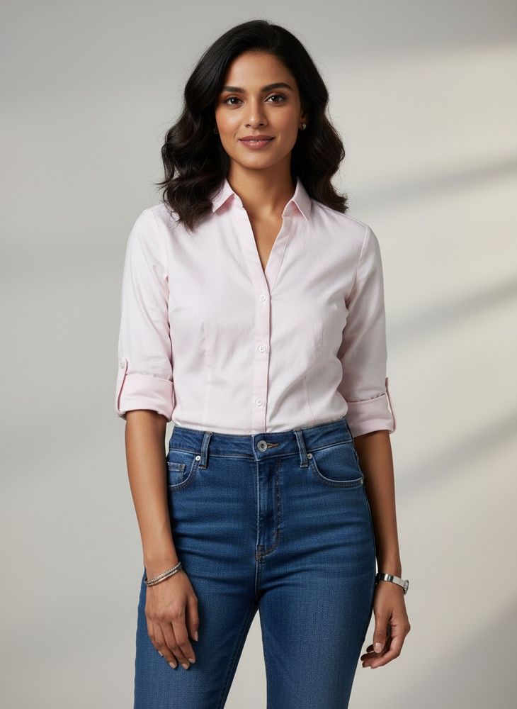 Classic Pink Button-Down Shirt