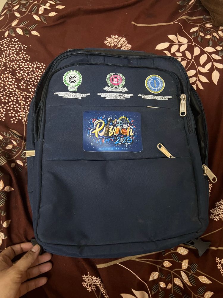 Navy Blue Backpack