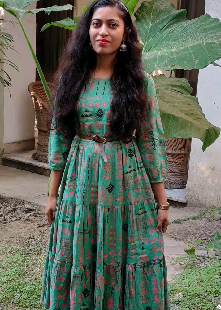 A-line Kurta With Belt
