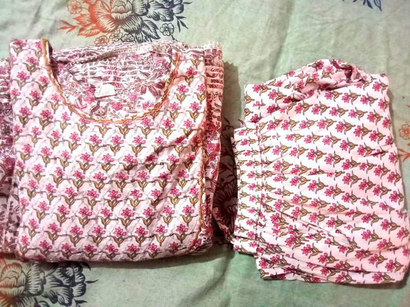 Designer Cotton Kurta Set
