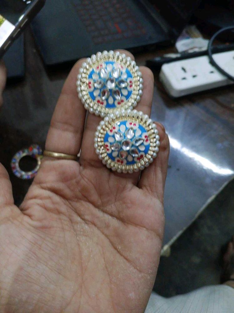 Designer Round Earrings