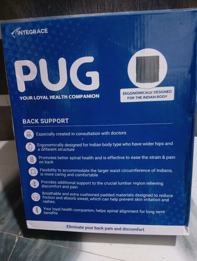 Pug Back Support (Pack of 1) | The Ultimate Soluti