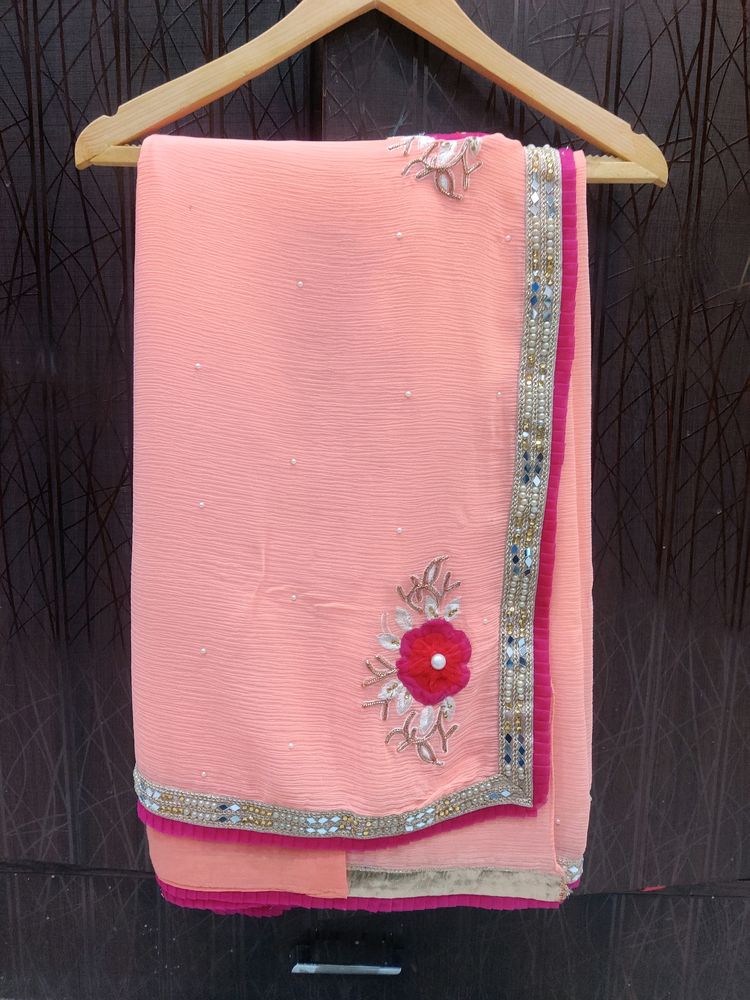 Georgette Saree With Blouse