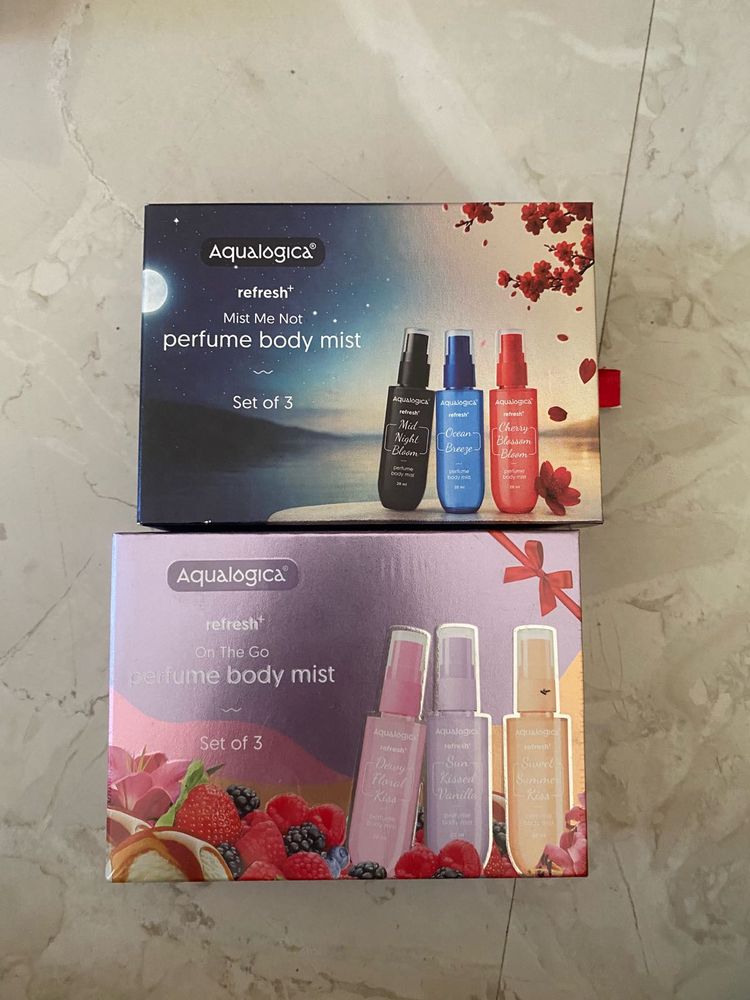 Aqualogica Perfume Body Mist Sets (2x3)