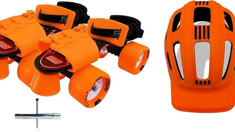 Kids Roller Skate and Helmet Set