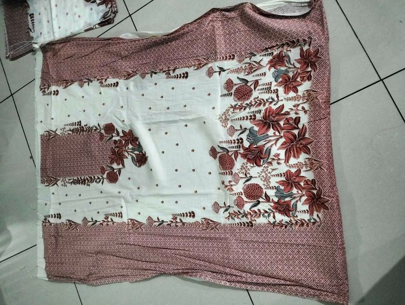 Beautiful Floral Print Dress Material