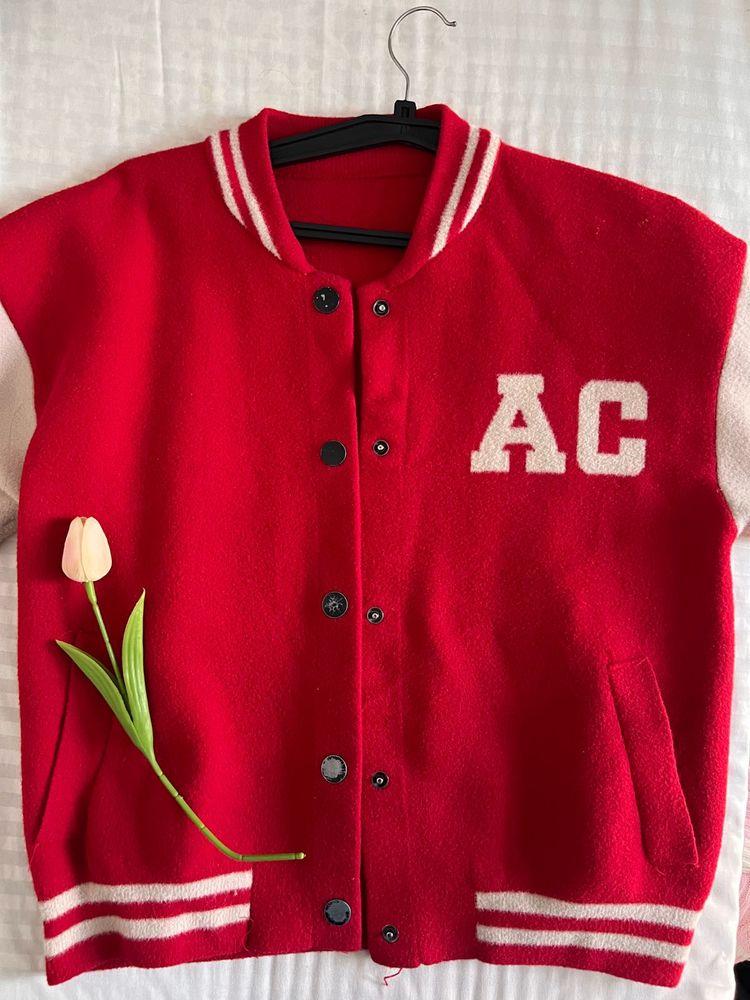 Red Varsity Jacket