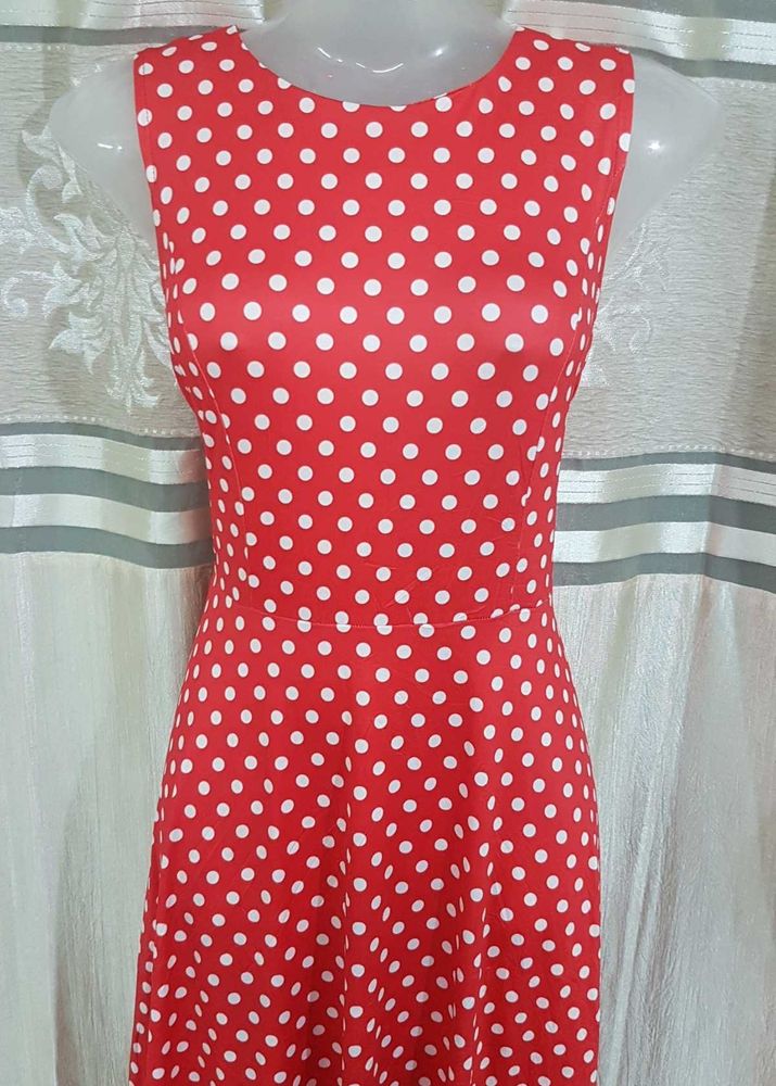 Retro Red Polka Dot Dress