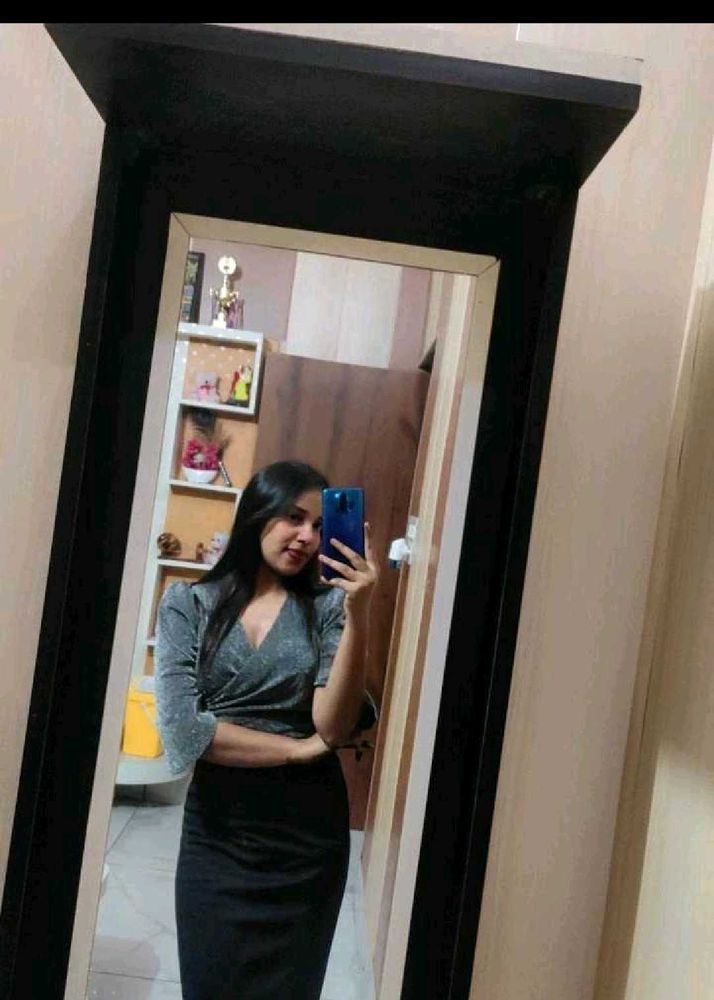 🔥silver Black dress🔥