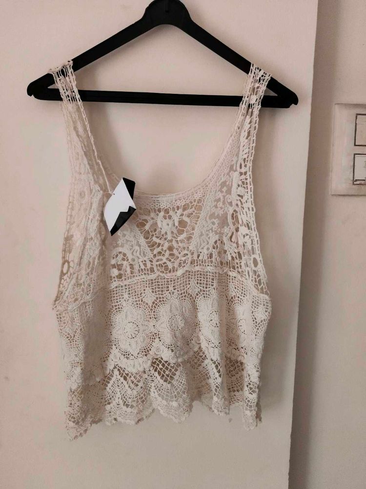 Boho Crochet Lace Tank Top