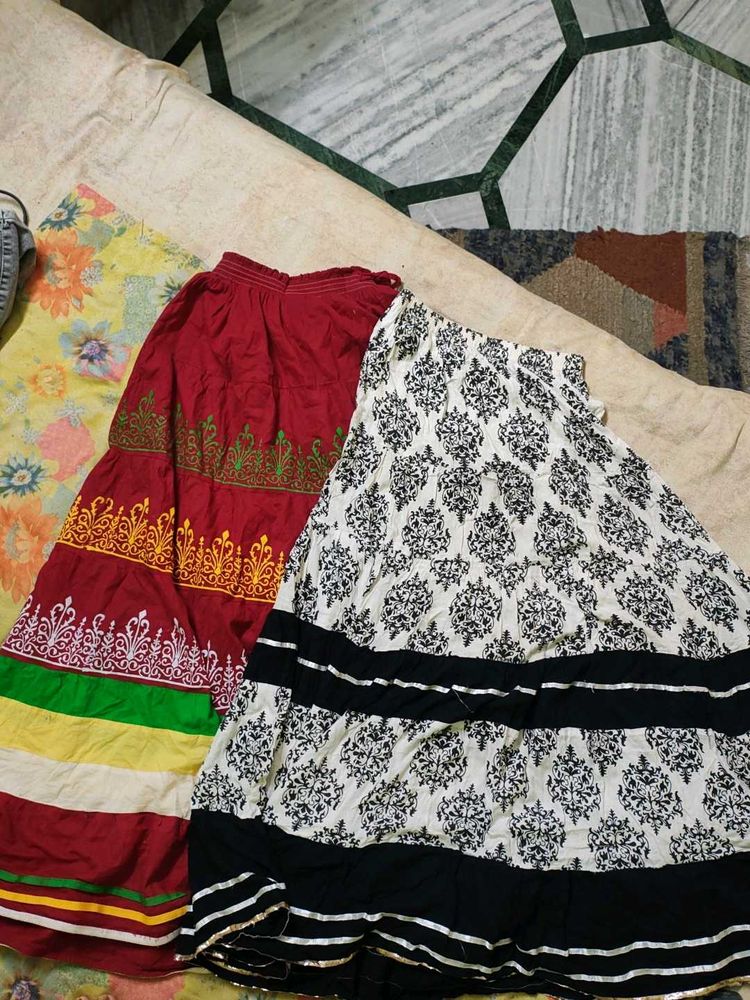 Boho Tiered Maxi Skirt Set