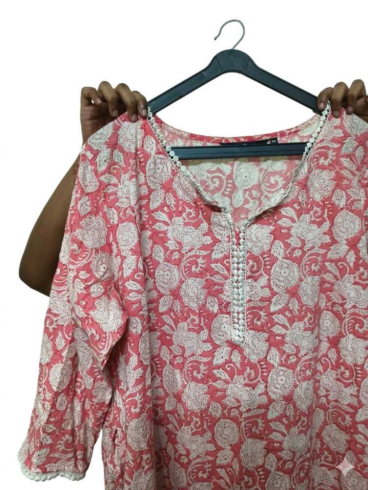 Floral Print Kurta