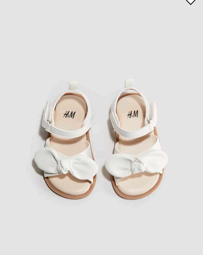 Cute White Bow Sandals