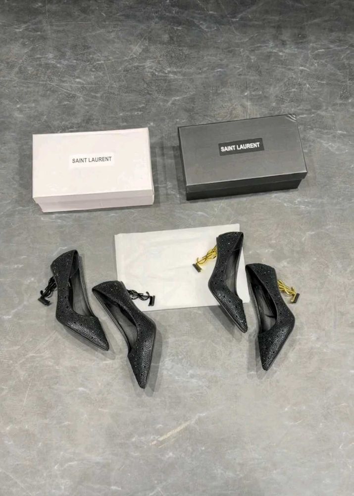 Ysl Saint Laurent Black Heels