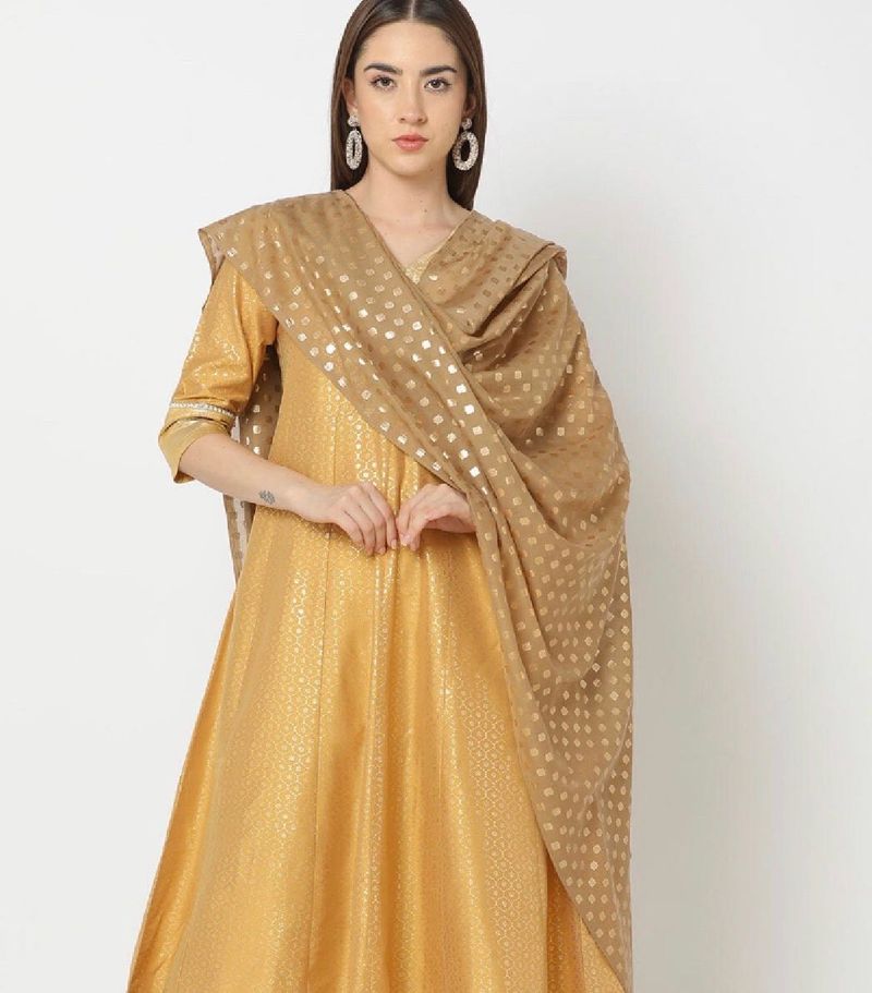 Golden  Dupatta