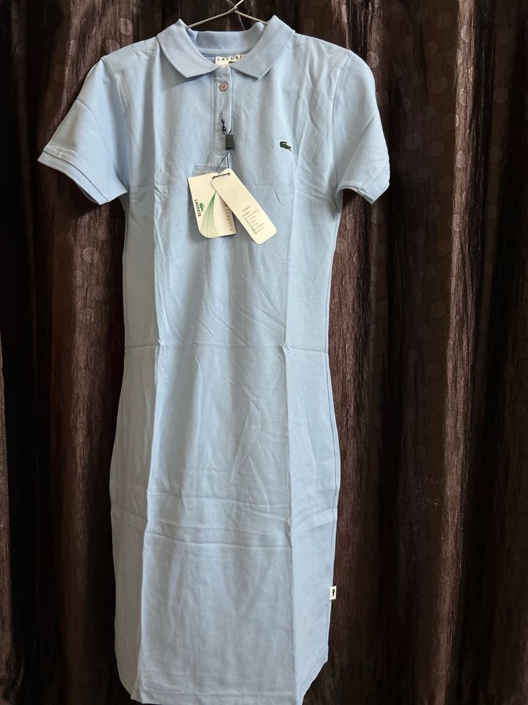 Lacoste Light Blue Polo Dress