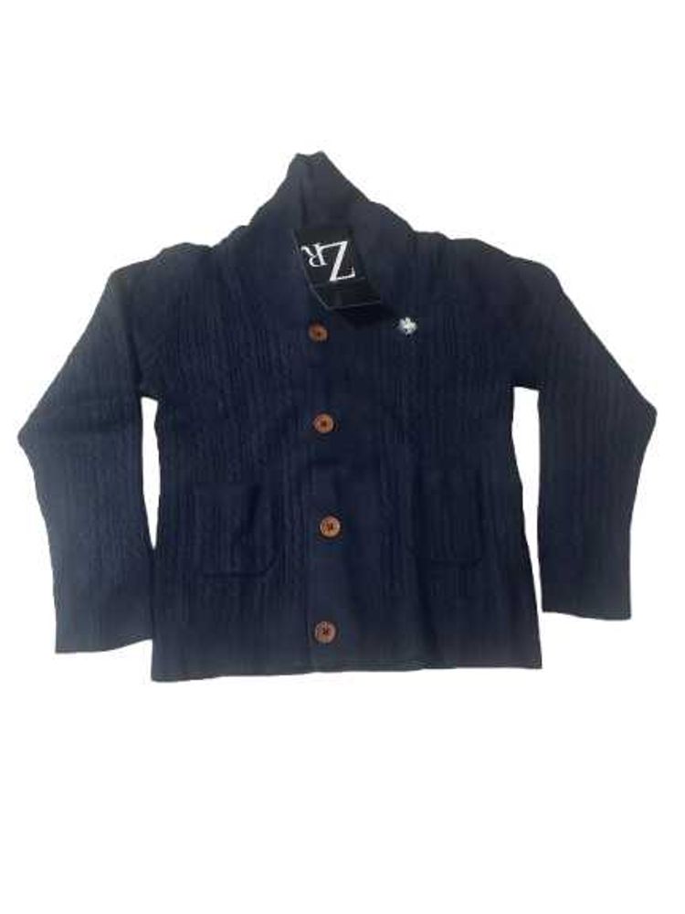 nevy blue Knit Cardigan