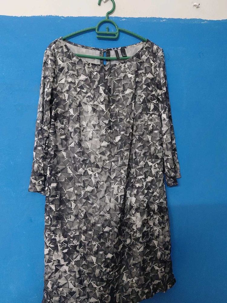 Chic Geometric Print Dress