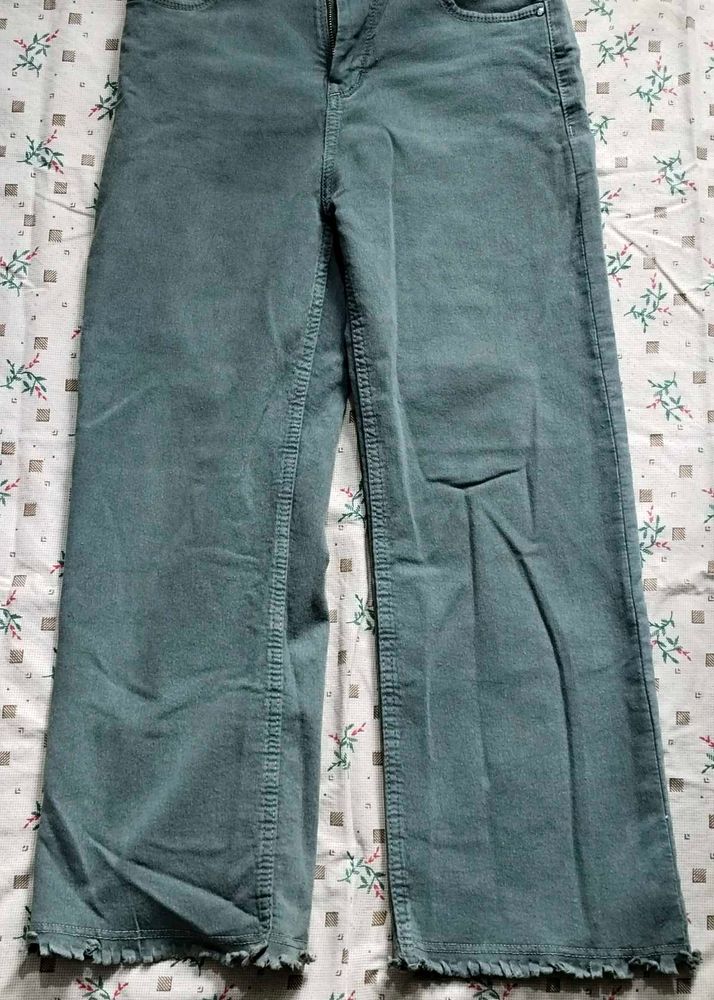 Wide Leg Denim Pants