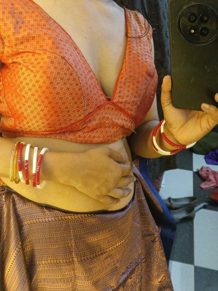 Ethnic Silk Blouse