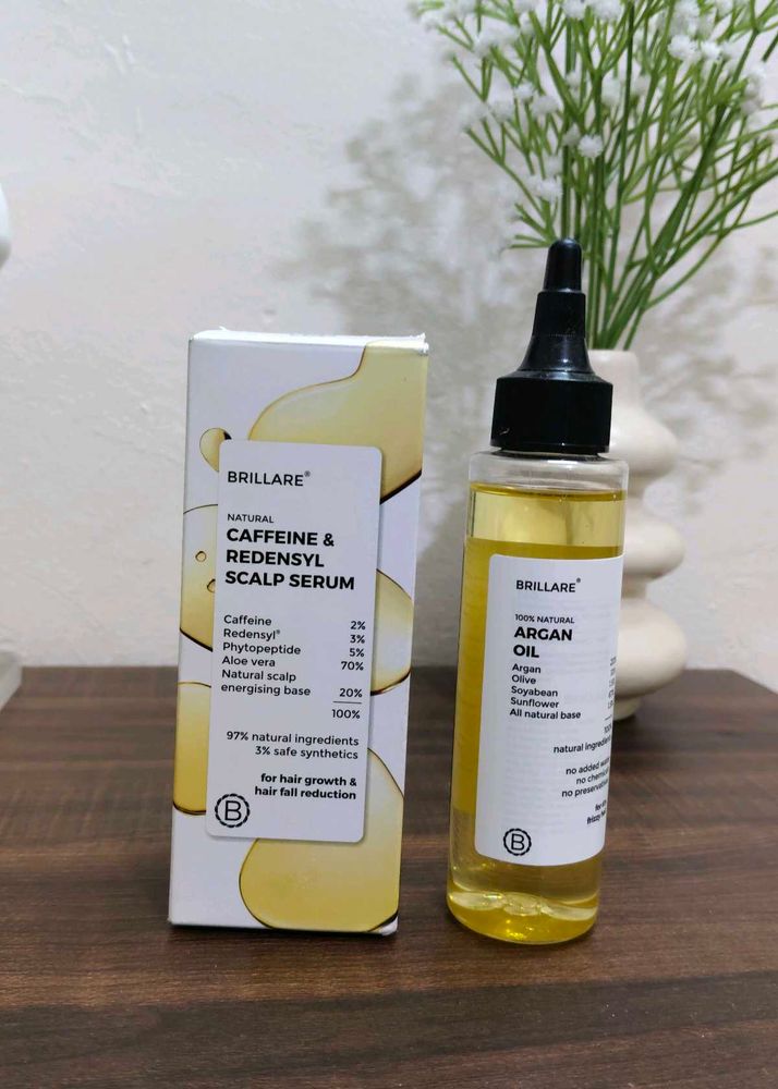 Brillare Caffeine &amp; Redensyl Scalp Serum and Brill